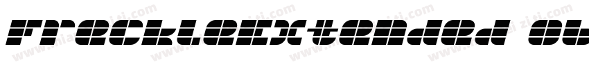 FreckleExtended Oblique字体转换